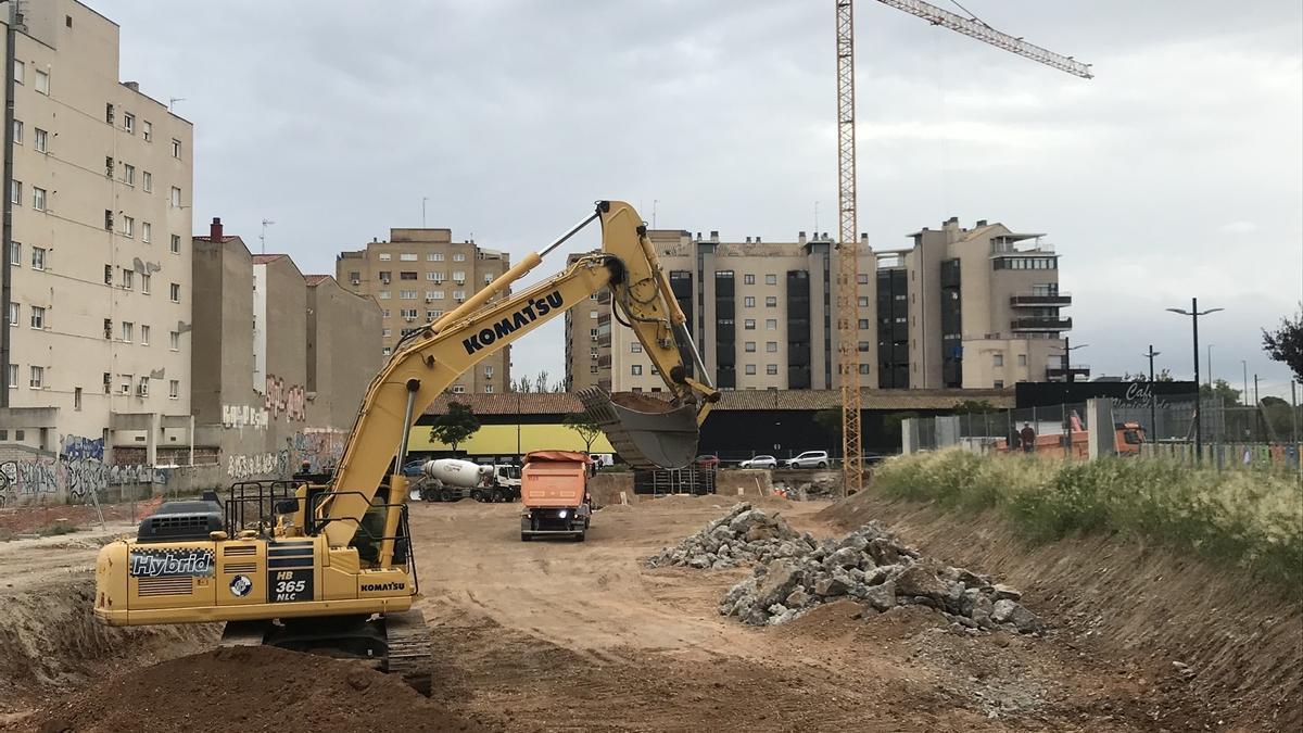 Un equipo de construcción en una imagen de archivo.