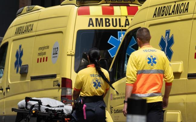 Ambulancias en Barcelona.