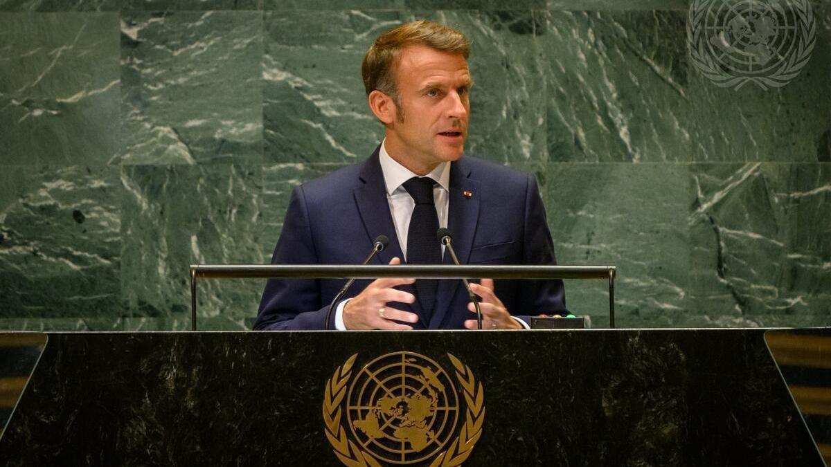 El presidente francés, Emmanuel Macron