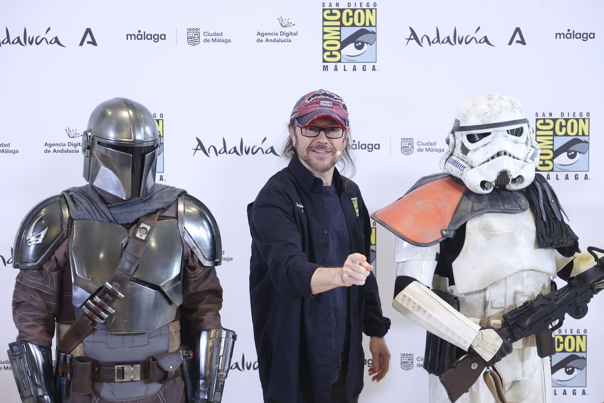 El director y actor Santiago Segura posa durante la presentación este martes del San Diego Comic-Con Málaga 2025.