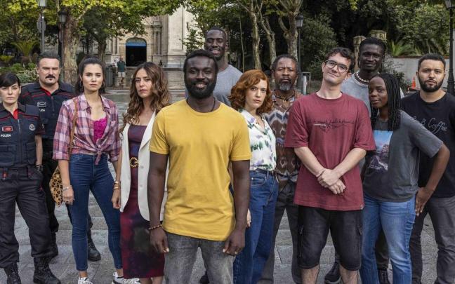 Protagonistas de la serie ‘Detective Touré’. Protagonistas de la serie ‘Detective Touré’.