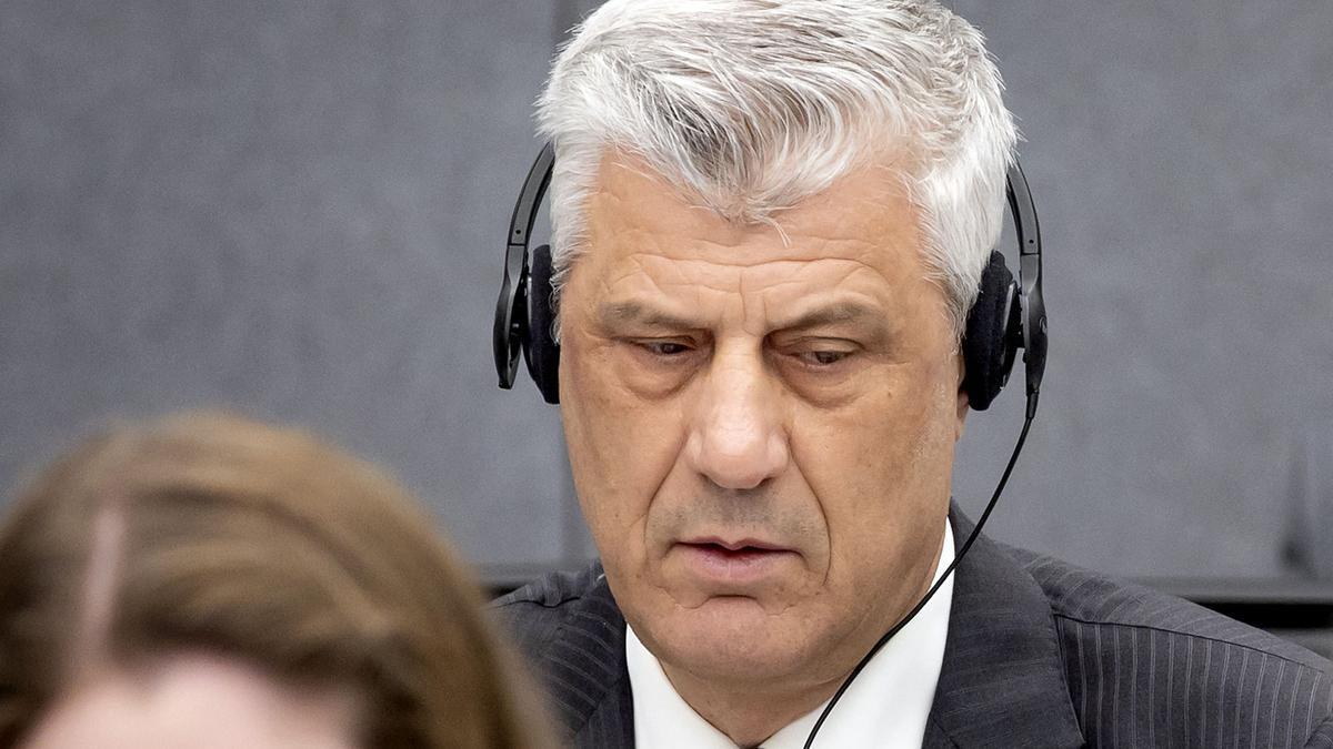 Hashim Thaci en el Tribunal de La Haya.
