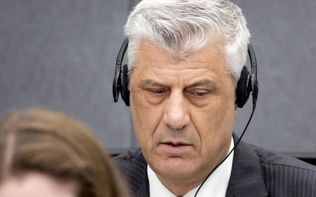 Hashim Thaci en el Tribunal de La Haya.