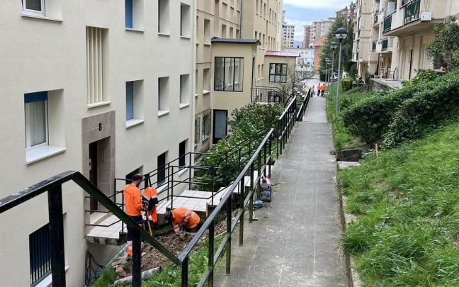 Obras de reurbanización en la calle Igeldo / N.G. Obras de reurbanización en la calle Igeldo