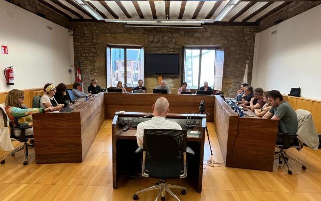 Imagen del último pleno celebrado en Zumaia.