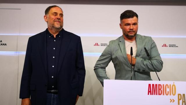 Oriol Junqueras, junto a Gabriel Rufián en una imagen de archivo.