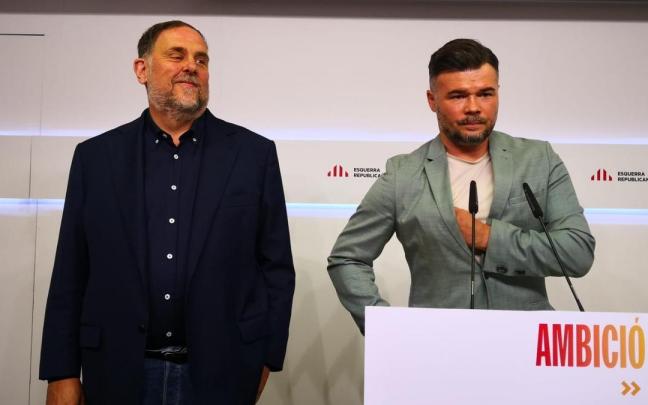 Oriol Junqueras, junto a Gabriel Rufián en una imagen de archivo.