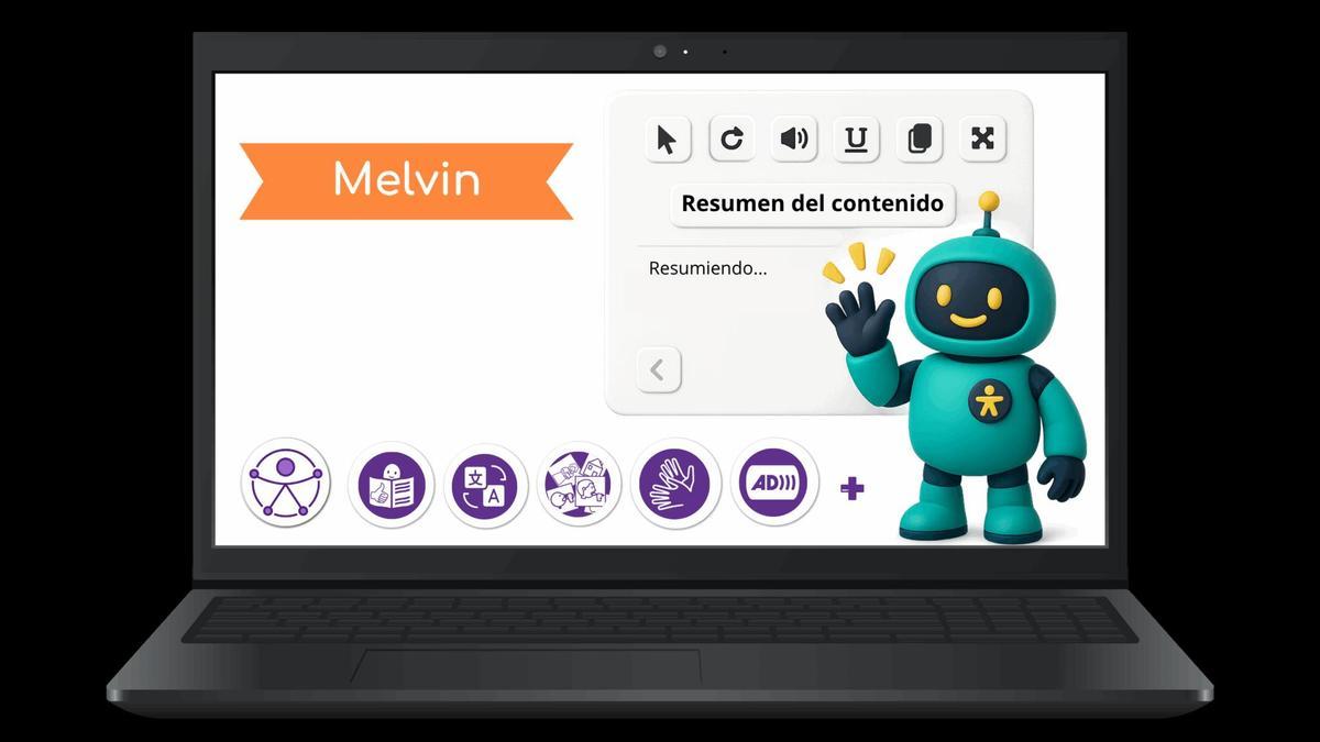 Imagen del asistente de IA Melvin.