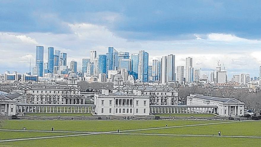 Londres Handiaren ikuspegia Greenwichetik.