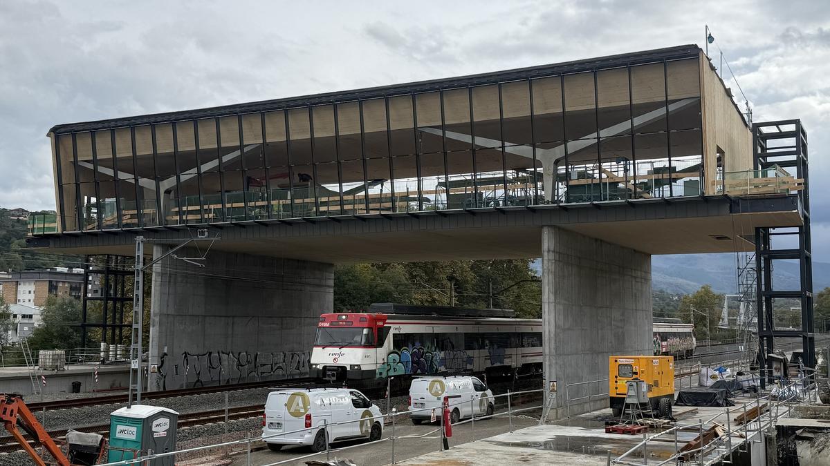 Estado de las obras de la estación.
