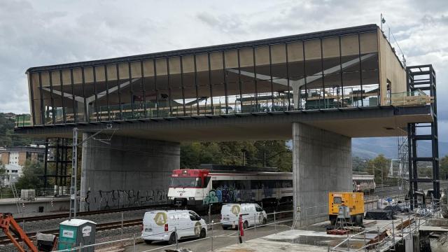 Estado de las obras de la estación.