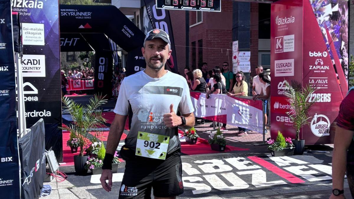 Iñigo Uriarte ha podido volver a participar en carreras de montañas tras sufrir un ictus con 47 años.