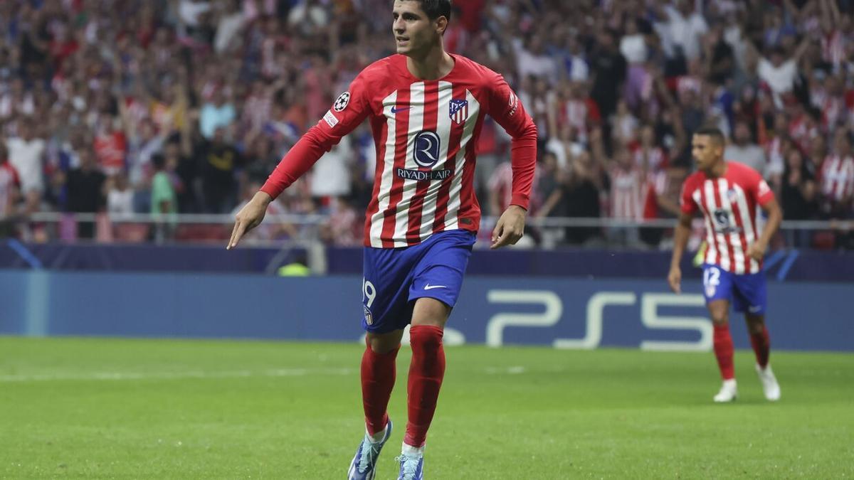 Álvaro Morata, en un partido del Atlético de Madrid. / KIKO HUESCA