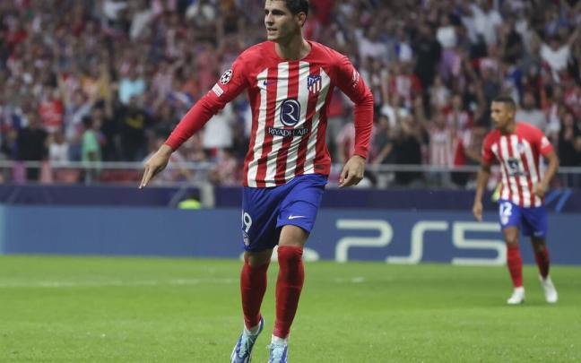 Álvaro Morata, en un partido del Atlético de Madrid. / KIKO HUESCA