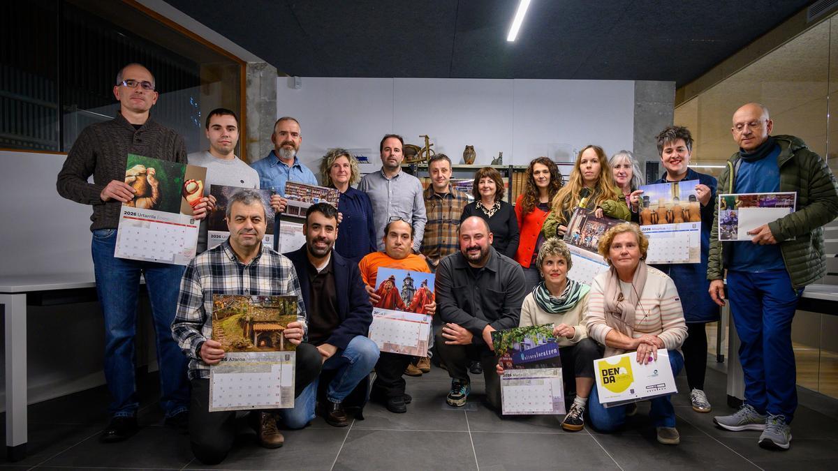 Entrega de premios del calendario municipal.