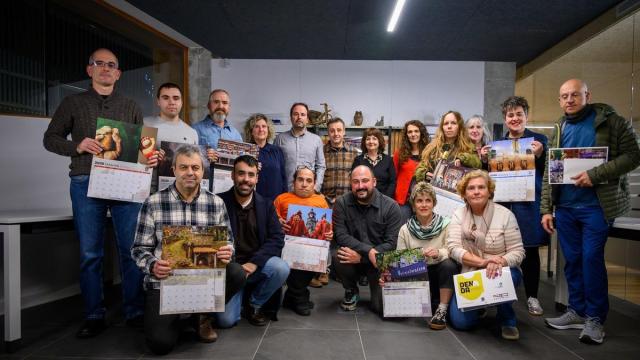 Entrega de premios del calendario municipal.