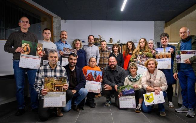 Entrega de premios del calendario municipal.
