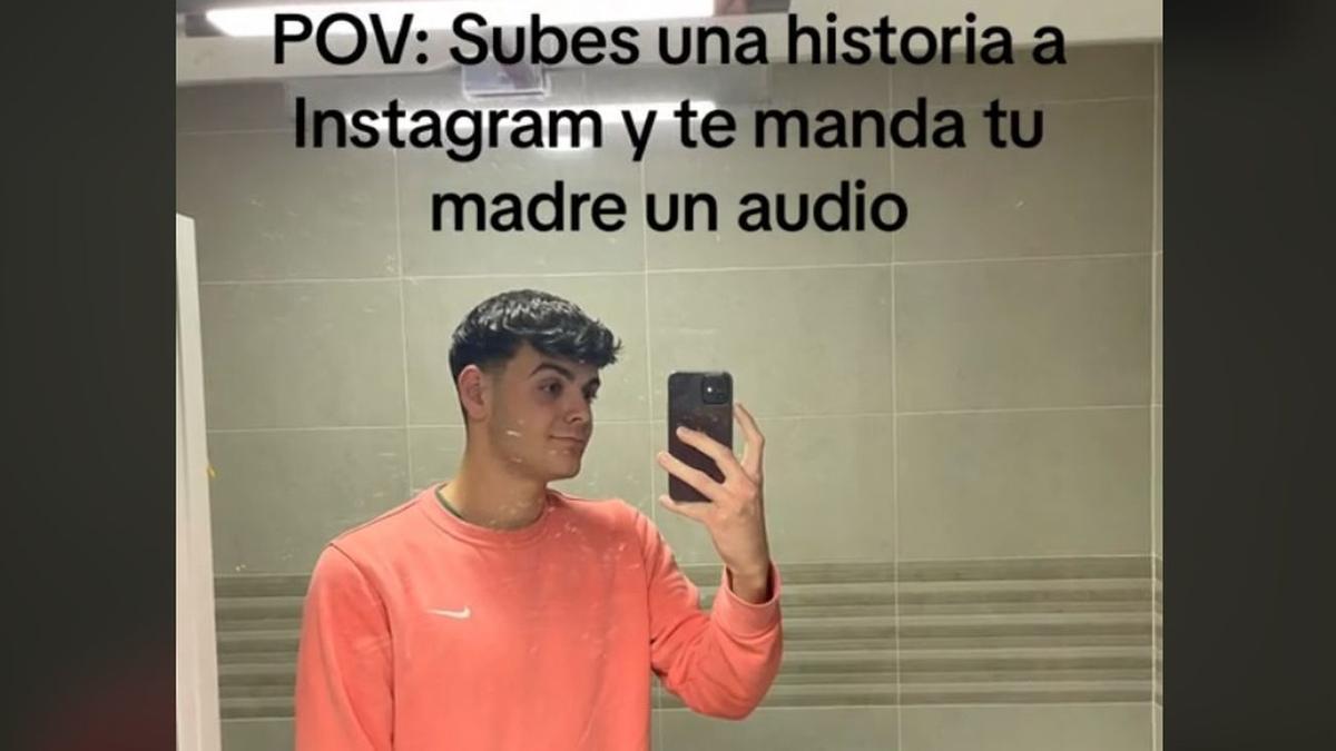 La foto que subió el joven a Instagram.