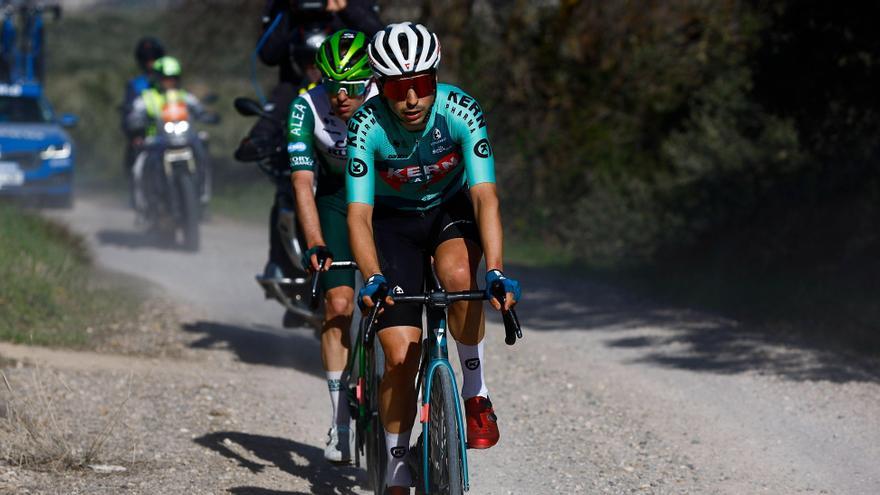 Ibon Ruiz, durante la fuga con Julen Arriolabengoa