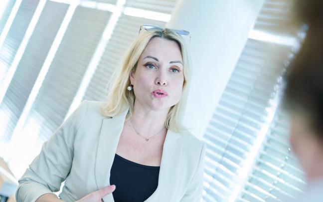 La periodista rusa Marina Ovsyannikova.