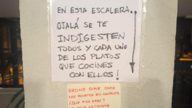 La guerra de mensajes que ha tenido lugar en un vecindario