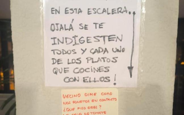La guerra de mensajes que ha tenido lugar en un vecindario