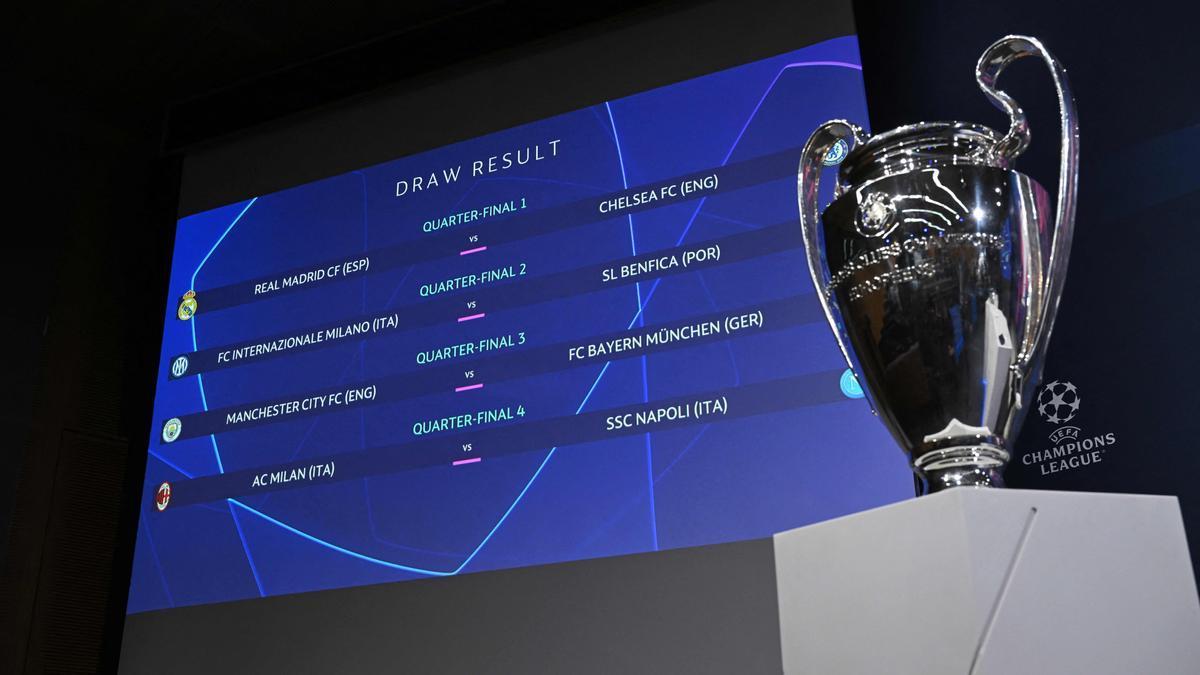 El sorteo de cuartos de final de la Champions League ha tenido lugar este viernes en Nyon.