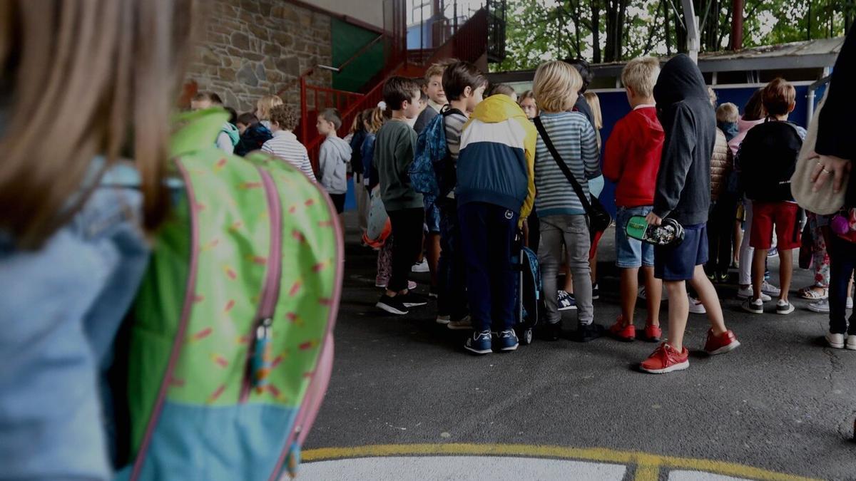 Inicio curso en un colegio de Eibar
