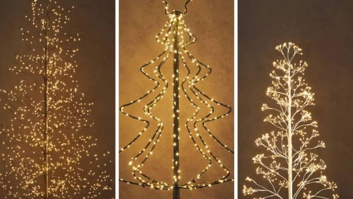Árboles de Navidad con luces LED