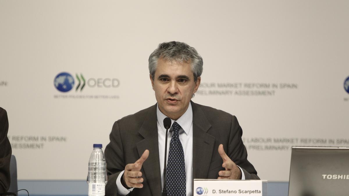 El economista jefe de la OCDE Stefano Scarpetta