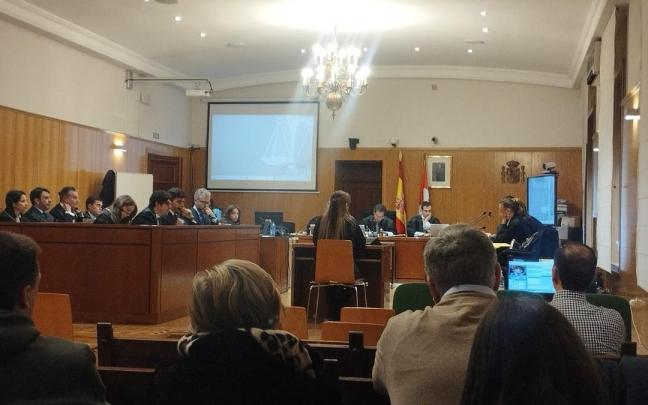 La Audiencia de Valladolid durante una nueva sesión del juicio por el 'caso ataúdes'.