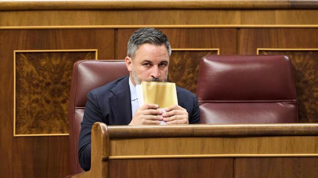 El presidente de Vox, Santiago Abascal, en el Congreso de los Diputados. / EP El presidente de Vox, Santiago Abascal, en el Congreso de los Diputados.