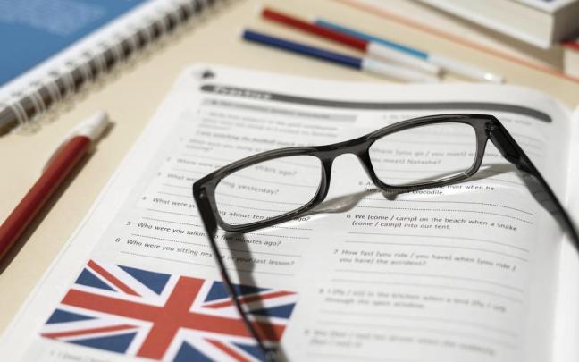 Imagen de un libro de inglés