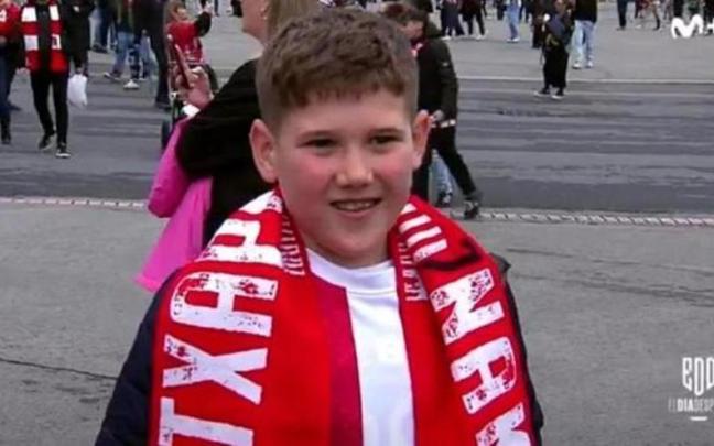 El pequeño Pedro, en la retransmisión de Movistar Plus.