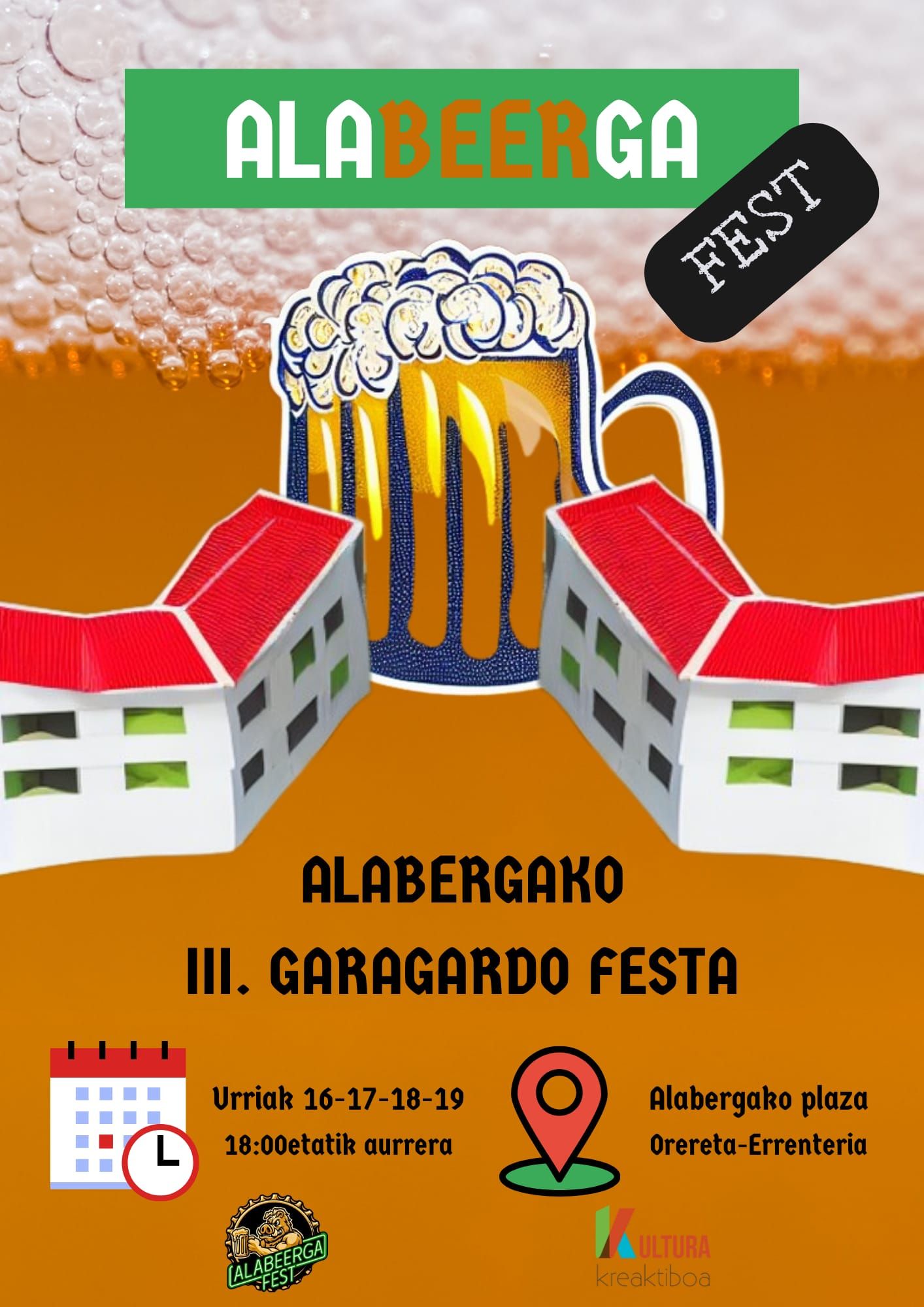 Cartel de la feria de la cerveza.