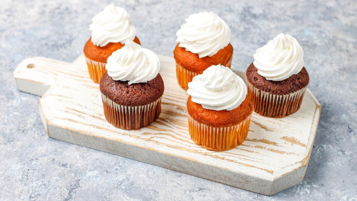 Unas cupcakes listas para ser servidas