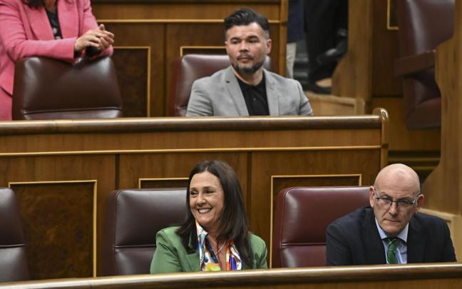 Nerea Renteria, la diputada jeltzale que ha ocupado el escaño de Aitor Esteban, en el pleno de este martes / Efe Nerea Renteria, la diputada jeltzale que ha ocupado el escaño de Aitor Esteban, en el pleno de este martes