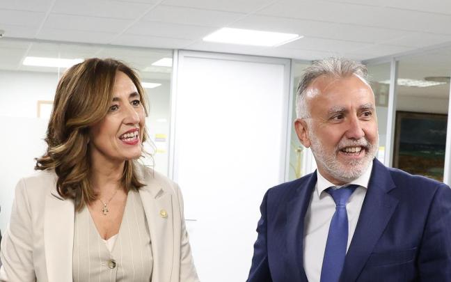 La consejera de Autogobierno, Olatz Garamendi, junto al ministro de Política Territorial, Ángel Víctor Torres / E.P. La consejera de Autogobierno, Olatz Garamendi, junto al ministro de Política Territorial, Ángel Víctor Torres
