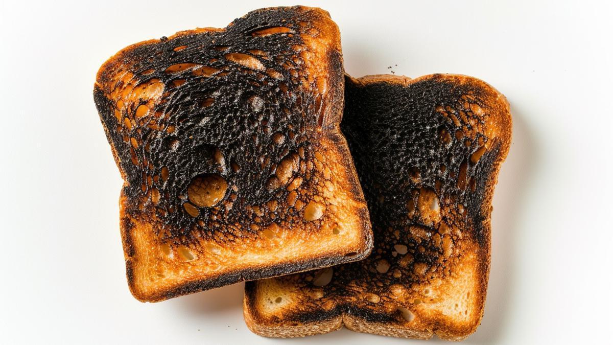 Las tostadas quemadas contienen acrilamida, una sustancia química potencialmente tóxica.