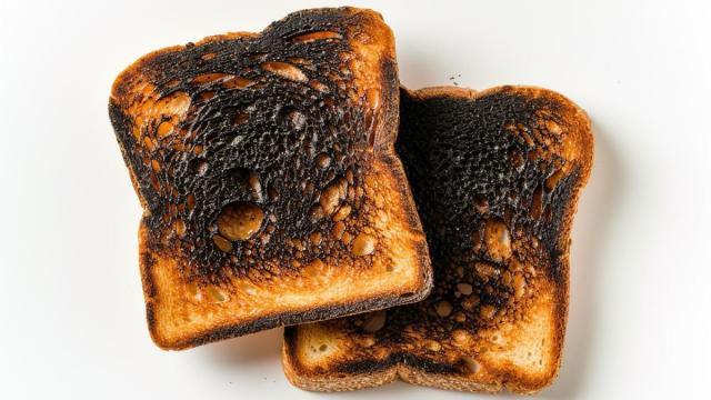 Las tostadas quemadas contienen acrilamida, una sustancia química potencialmente tóxica.