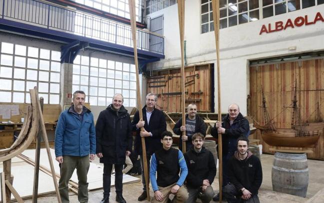 Albaola ha presentado este jueves el proyecto 'Ataunen arraunen'. Albaola ha presentado este jueves el proyecto 'Ataunen arraunen'.