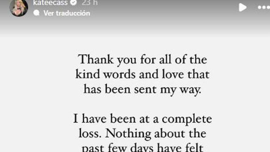 El mensaje de Kate Cassidy a Liam Payne