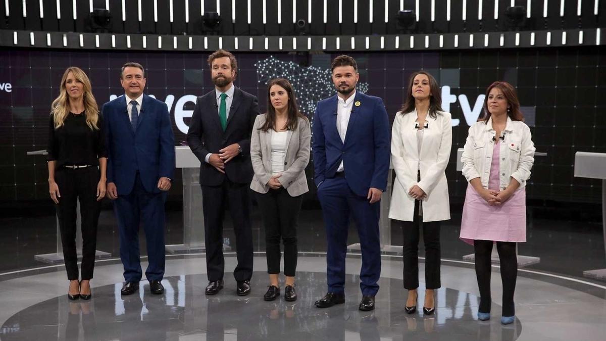 Imagen de un debate de las pasadas elecciones generales en RTVE.