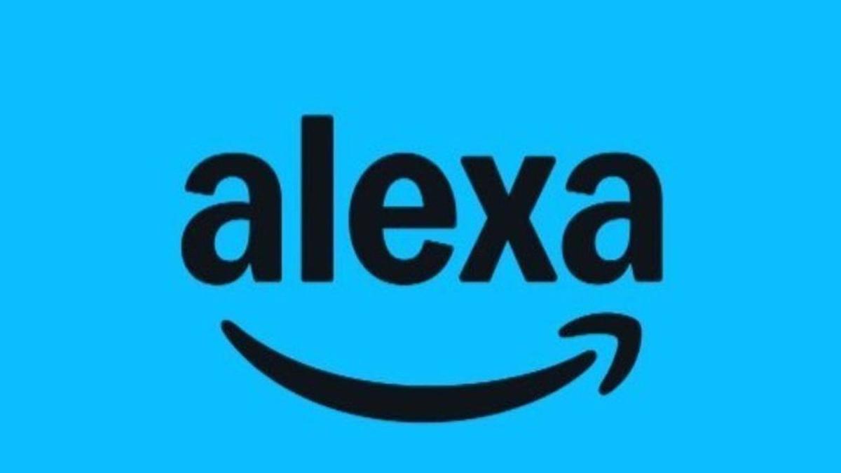 El logotipo del asistente de voz Alexa.