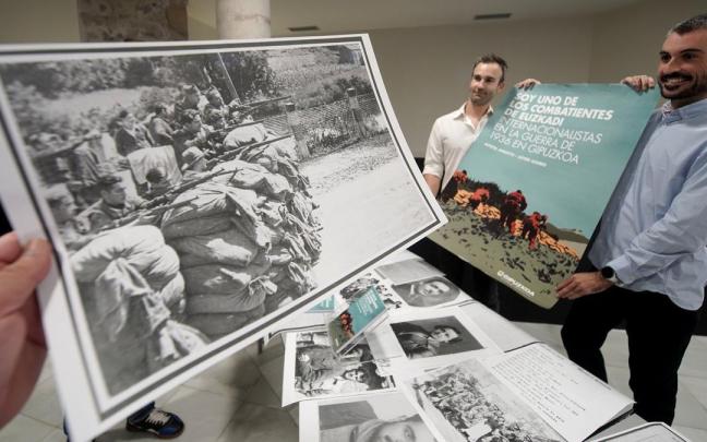 Aitzol Arroyo y Aitor Azurki han investigado sobre los voluntarios internacionalistas, encontrando luchadoras como Estera Zilberberg