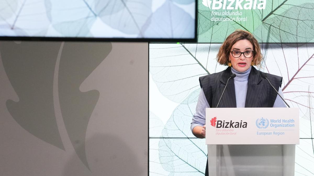 Elixabete Etxanobe, diputada general de Bizkaia