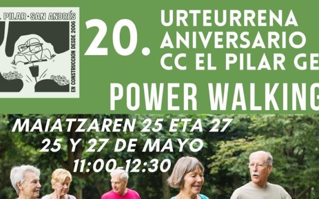 Pilar gizarte-etxeak eta San Andres kiroldegiak 20. urteurrena ospatuko dute datorren astean.