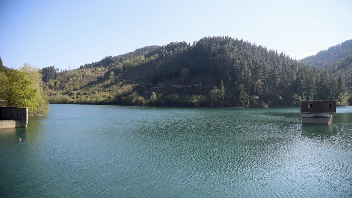 Embalse de Aixola, en Elgeta. JAVI COLMENERO