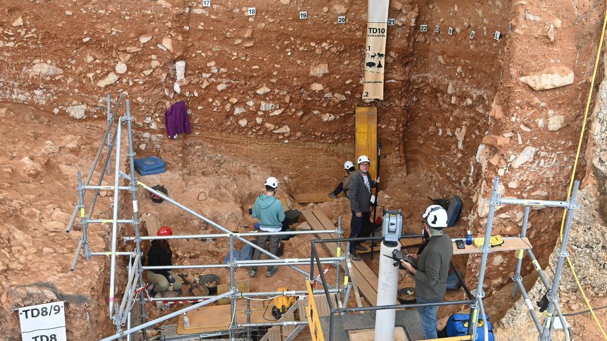 Excavaciones en Atapuerca.