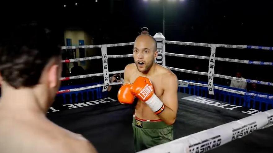 Chimo Eddine, durante un combate.